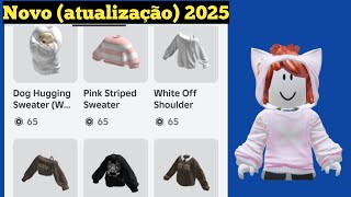 Oh meu Deus Grátis..jaquetas e suéteres Roblox nova atualização (2025).
