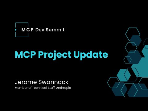 [Session] MCP Project Update with Jerome Swannack, Member of Technical Staff at Anthropic