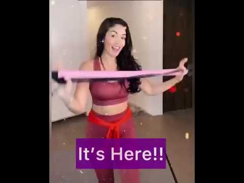 Pilates Yoga Bar - Portable Pilates Yoga Bar Stick With Resistance Band -Full Body Result at Home 💜