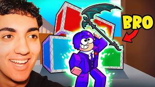 I Upgraded My LITTLE BROTHER’S MM2 ACCOUNT..