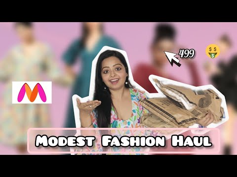 Huge Myntra Dresses Haul | Modest Dresses Haul | Sushmita's diary #myntradresshaul #myntra #trending
