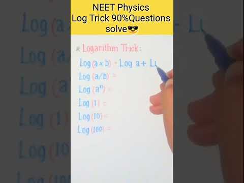 Logarithm Trick🔥| NEET 2025 | Physics shorts #PhysicsShorts #neettricks #LogarithmTrick #NEET2025