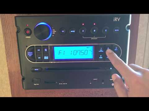 Travel Trailer DVD Radio Upgrade Concertone ZX75 Replacement with iRV 6500BT Stereo