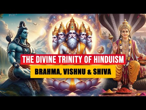 Brahma, Vishnu & Shiva - The Divine Trinity of Hinduism #shiv #vishnu #brahma #hindu #sanatandharma