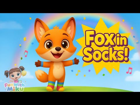 🦊 Dancing Fox in Stripy Socks | Fun with Miku | Kids Nursery Rhyme #kidsmusic