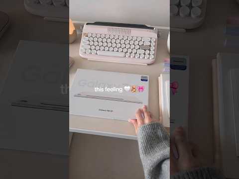ASMR Unboxing 📦💗 Samsung Galaxy Tab S9 | Samsung Tablet Aesthetic Setup, Customization & Accessories
