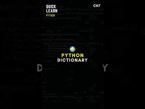 Python Dictionary in 1 minute -    Quick introduction #python #dictionary #coding #structures