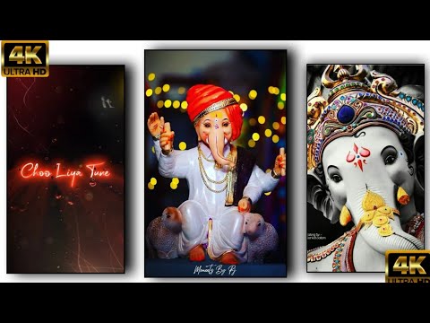 Ganesh chaturthi 🥀🌸 4K Full HD whatsapp status || Ganpati Bappa status