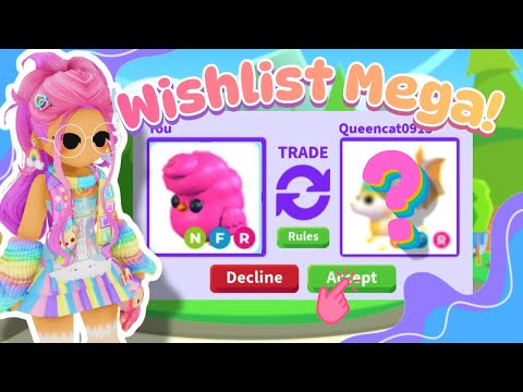 I Got One Of My Dream Megas! Roblox Adopt Me Trading Video