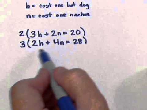 System of Equation Shopping Problem