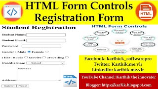 HTML FORMS(TEXTBOX,EMAIL,PASSWORD,RADIO BUTTON, CHECKBOX,TEXTAREA,SUBMIT,RESET) IN HTML || Tutorials