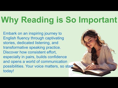 Why Reading is So Important🔥 | English Learning Tips | Listen English | English Fairy Story