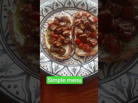 Toasted Bread With grilled chicken chunks