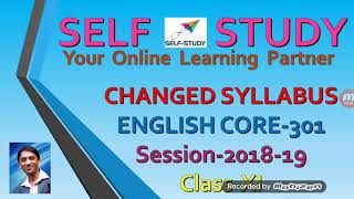 CBSE ENGLISH CORE CODE 301 CHANGED SYLLABUS FOR 2018-19
