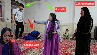 The husband attempt to remarry Zahra and the second wife opposition, nomadic life and building a hut
