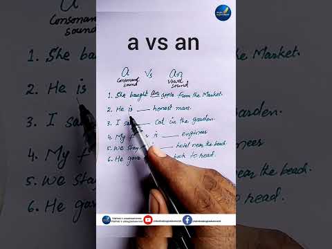 a vs an uses #english #mathsenglishsecret #shorts