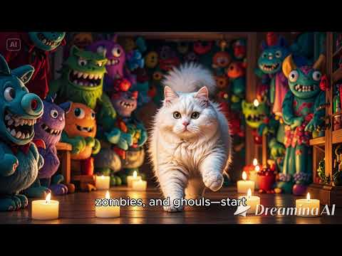 Halloween Cat AI Video #halloween  #halloween2024 #aicat