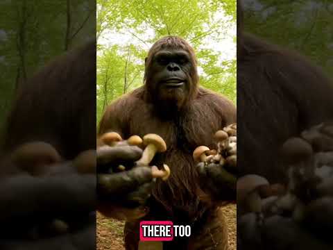 Bigfoot forages for mushrooms on his VLOG. Veo 3 #bigfoot #ai