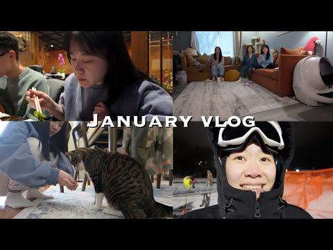 VLOG #107 | 學滑雪⛷️、上皮拉提斯課🏃🏻‍♀️‍、打保齡球🎳 | 美國碩士日常