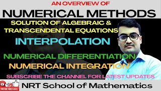 Overview of Interpolation, Numerical Differentiation, Numerical Integration | Numerical Techniques
