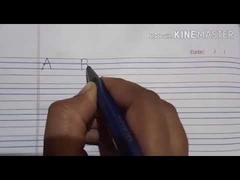 How to write English Alphabets  capital and small Letters for kids and beginners