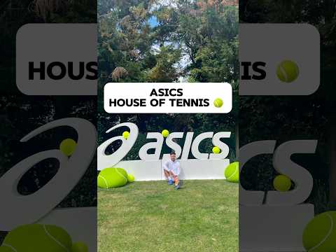 ASICS house of tennis 🎾 #tennis #tennishouse #asicstennis #asicstennisacademy