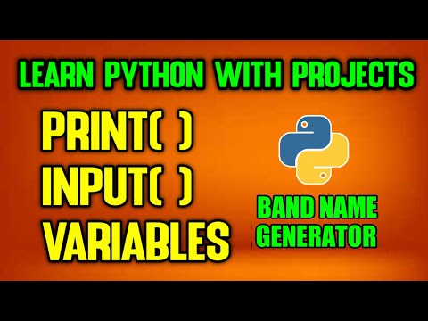 #1 Learn python with projects - Band Name Generator | Python tutorial for beginners