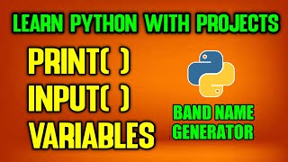 #1 Learn python with projects - Band Name Generator | Python tutorial for beginners