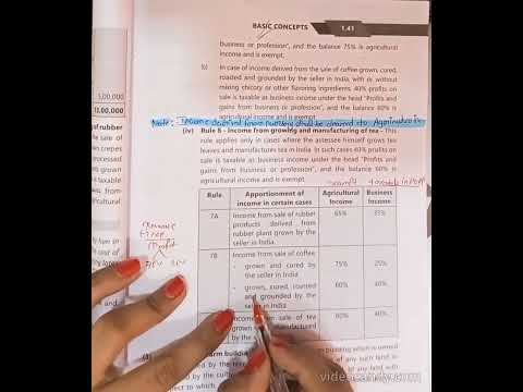 CA intermediate Taxation Basic concept Agriculture Income #castudents #caintermediate #cainter