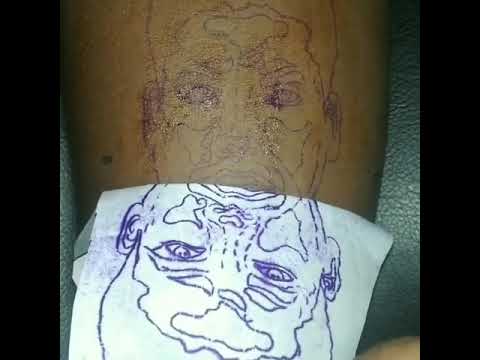 dad's portrait tattoo #dad #dadlove