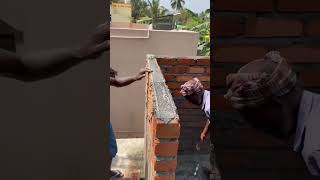 Use of reinforcement mesh in 4" brick wall to give more strength #architect in bareilly