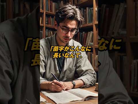 日本人の苗字ってこんなに面白い！驚愕の雑学3選 #日本人の苗字 #驚愕雑学 #3選 #苗字の由来 #雑学知識 #豆知識 #日本文化
