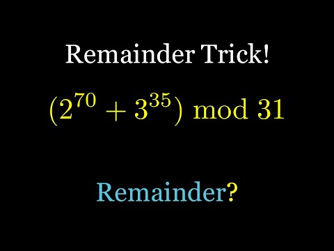 (2^70 + 3^35) mod 31 | Modular Arithmetic Explained