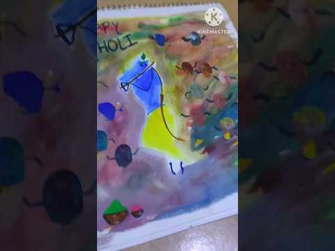 HAPPY HOLI🥳🥰 #holispecial #colourfull#painting #krishna