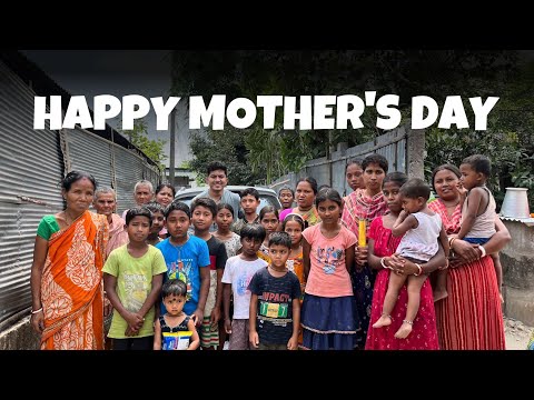 Celebrating Mother's Day in a village suffering from financial crisis. #mothersday #humanity