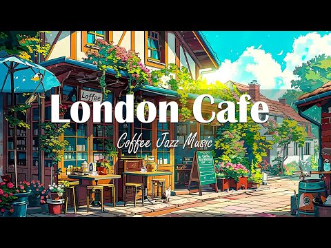 London Coffee Shop Ambience ☕ Soft Jazz Piano Music for studying, working, and focusing