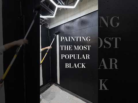 Painting with the most POPULAR black #alecpaints #diy #home #satisfying #asmr