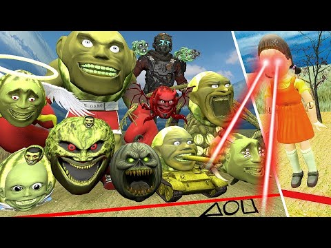 Squid Game With All LIN GANG MELON MONSTER in Garry's Mod #4