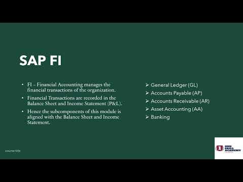 SAP FICO Introduction II SAP FICO Overview II SAP Freshers II Class 1