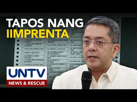 Printing ng mga balota para sa May 2025 Elections, natapos na — COMELEC