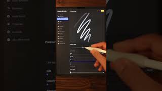 How to add a sharp end to your brush in procreate #foryou #artist #drawing #procreate #tiktok #tips