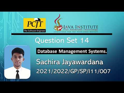 Question set 14 | create an ER diagram for a given problem using the MySQL Workbench software