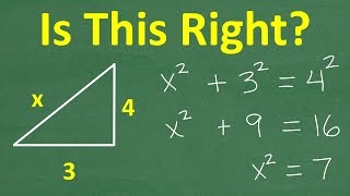 Grade my math solution – is it right? Geometry, Algebra and Triangles!