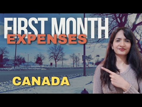 First month expenses in Canada as an International student 2024🍁🇨🇦
