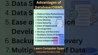 Advantages of DBMS l Advantages of Database Management System l DBMS #dbms #database