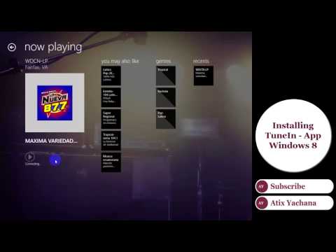 How to listen on-line radio Windows 8 free app