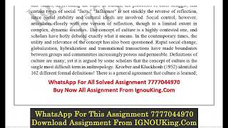 MEG-8 (English Medium) IGNOU Solved Assignment 2023-24 (Exam Session : June 2024, December 2024)