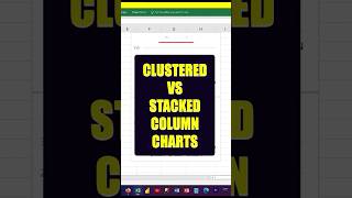 Clustered Column Chart vs Stacked column Chart in Microsoft Excel #chart #exceltips