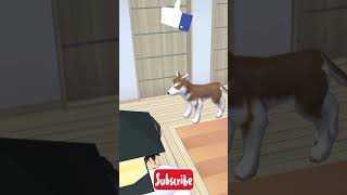Sakura schoolBerjalan dengan anjing peliharaan bike #sakuraschoolsimulator #drama #policevehicle