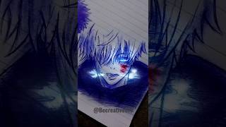 Showing all my Gojo Sketches|Glowart| #animedrawing #penart #anime